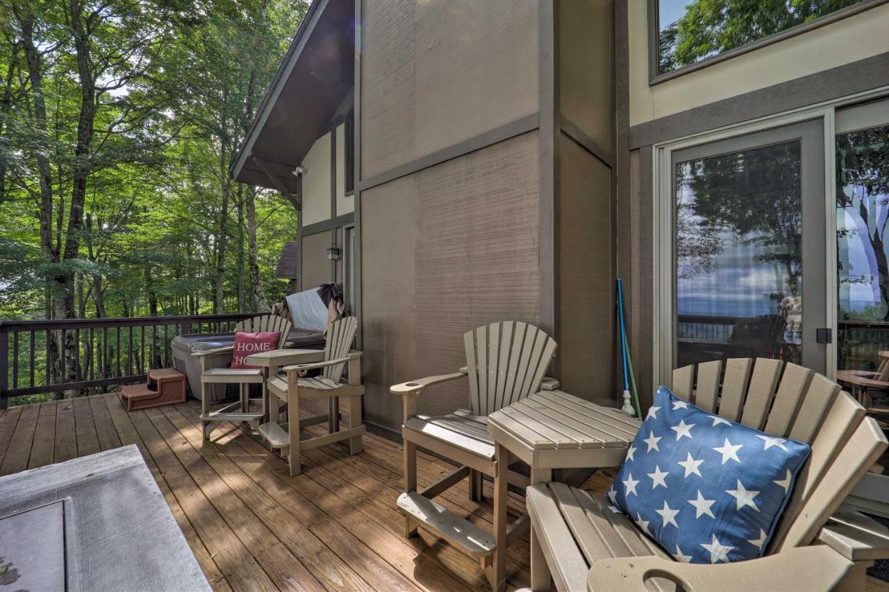 Beech Mountain Cabin Retreat With Hot Tub And Views! Екстер'єр фото